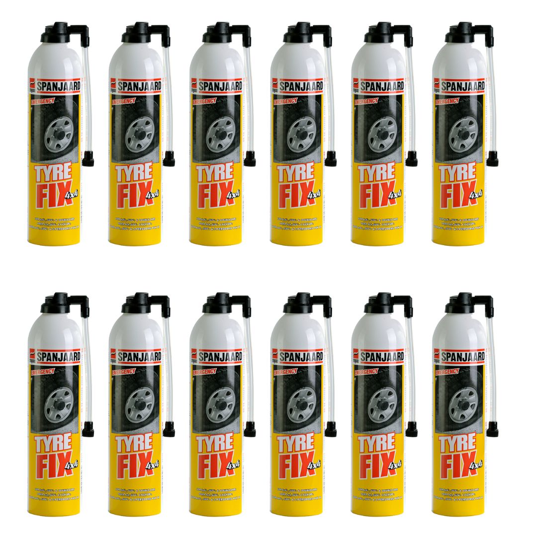 TYRE FIX 4X4 QTY: 12 x 600ml Aerosol