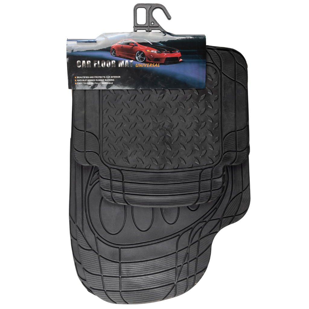 4 Piece Universal  PVC Rubber Car Floor Mat Set