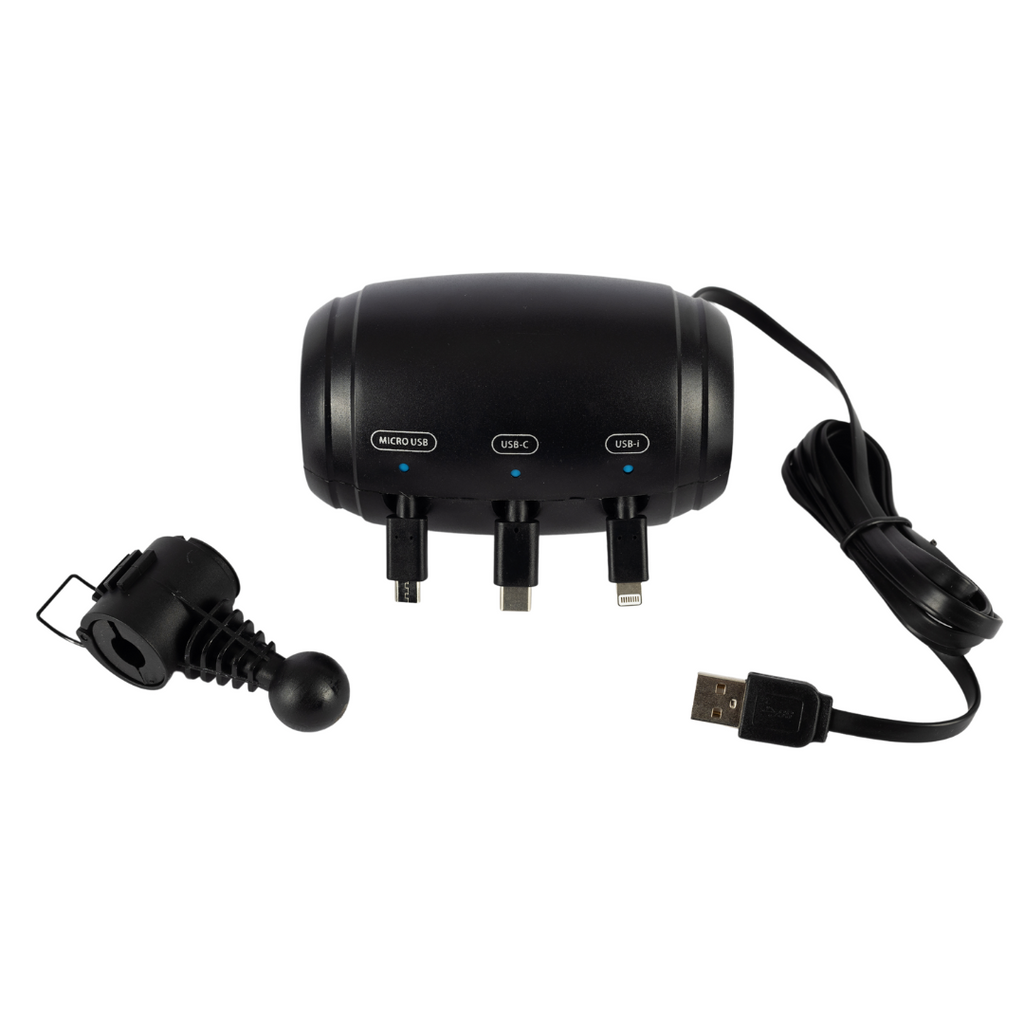 Multi Retractable Car Headrest Charger Station Headrest 3-in-1 For Backseat Passengers