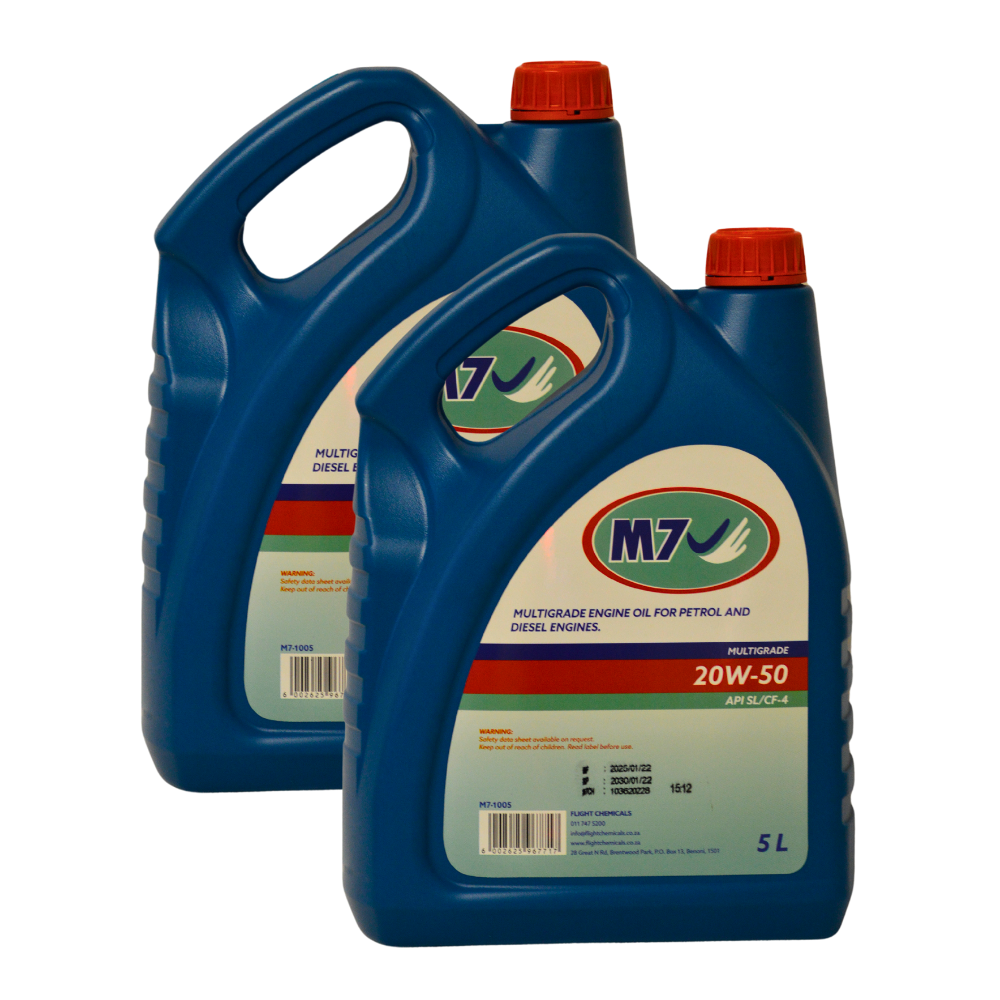 M7 API SL/CF-4 20W50 5 LITRE x 2