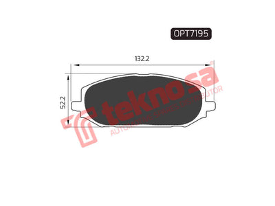 BRAKE PADS - OPT7195 (OPTIMA)
