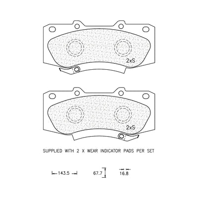 Brake Pad Set - Ate1017 (Ate)