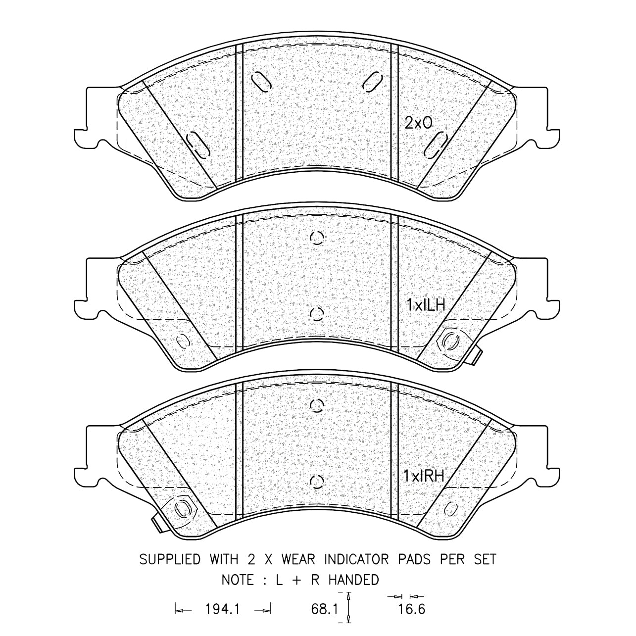 Brake Pad Set - Ate1213 (Ate)