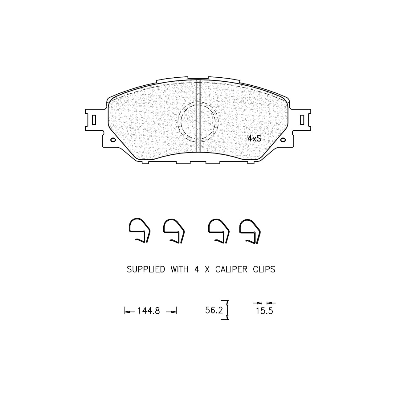Brake Pad Set - Ate1267 (Ate)