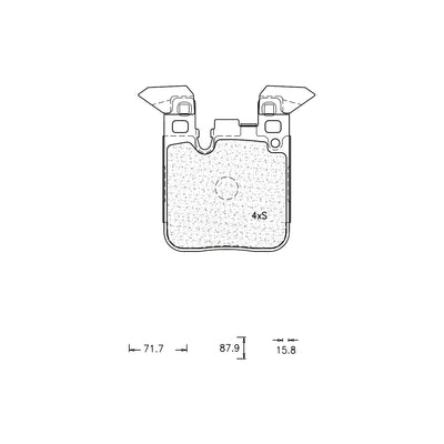 Brake Pad Set - Ate1278 (Ate)