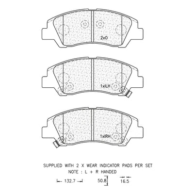 Brake Pad Set - Ate1284 (Ate)
