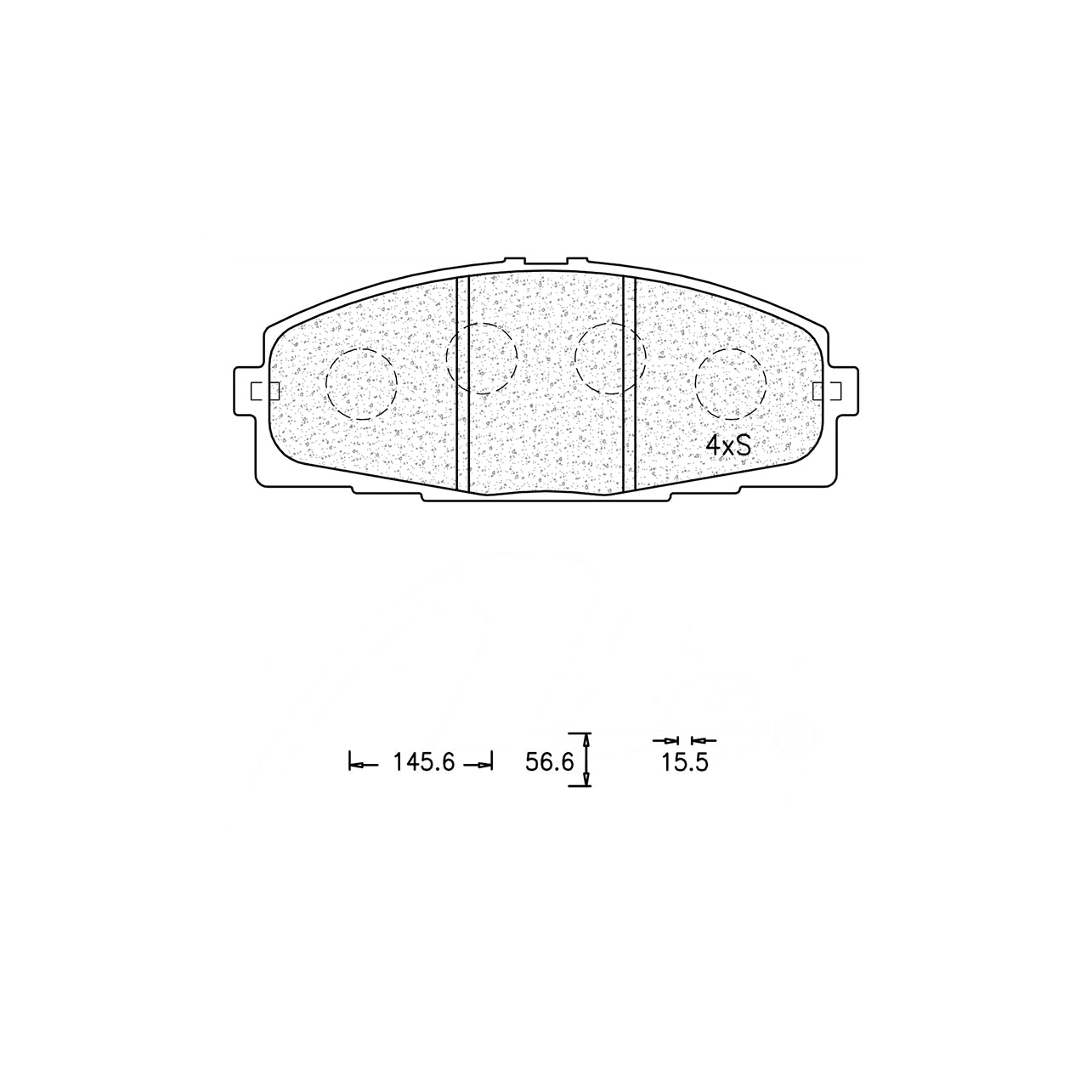 Brake Pad Set - Ate519 (Ate)