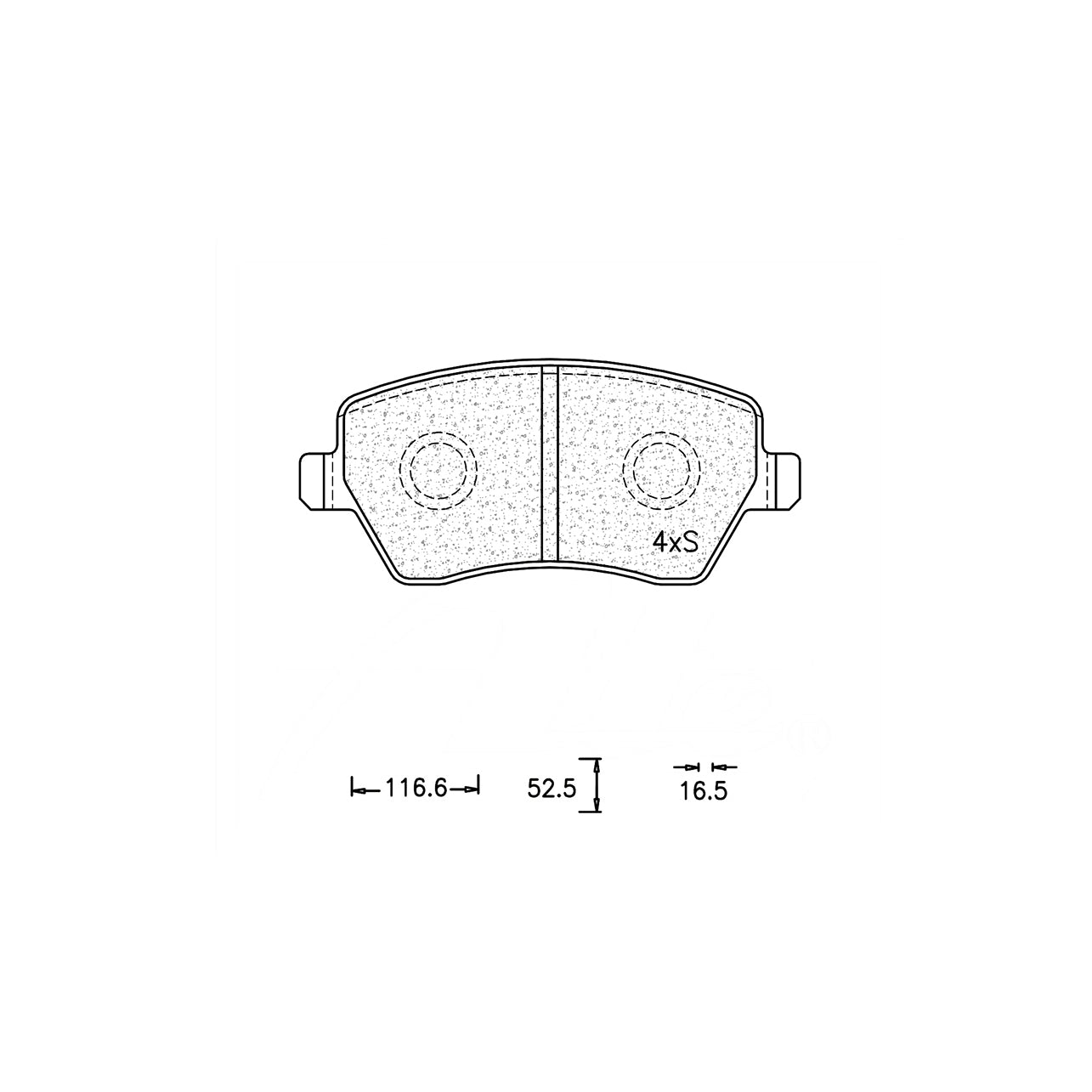 Brake Pad Set - Ate831 (Ate)