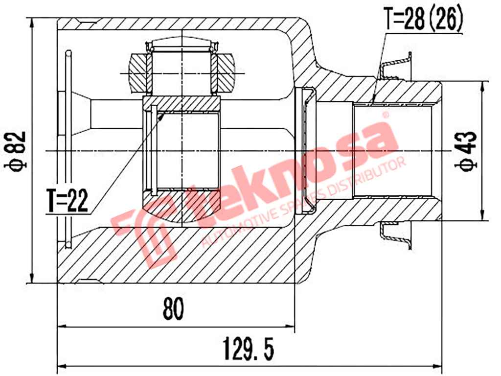 Inner Cv Joint Mz4005 (Teknosa) For Sale