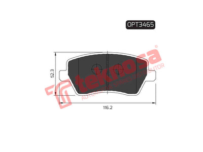 Brake Pad Set - Opt3465 (Optima)