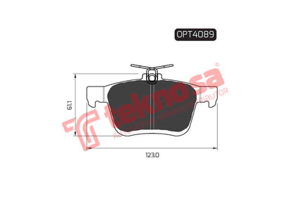 Brake Pad Set - Opt4089 (Optima)