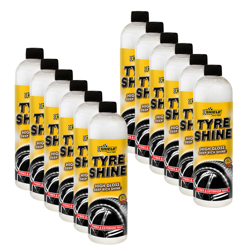 Shield Tyre Shine - 500Ml (Pack Size: 12) | Top-Rated Vehicle